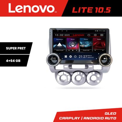 Navigáció Honda Fit Jazz 2004-2008 Lenovo 8 magos 4+64 10.5 hüvelykes Incell 1K android Wifi 5Ghz gps internet Kit-jazz