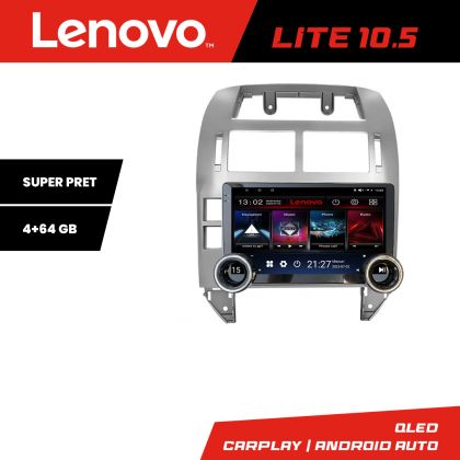 Navigáció VW Polo 2004-2011 Lenovo 8 magos 4+64 10.5 hüvelykes Incell 1K android Wifi 5Ghz gps internet Készlet-polo