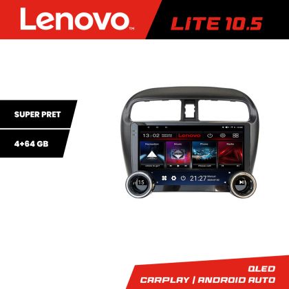 Navigáció Mitsubishi Spacestar Lenovo 8 magos 4+64 10.5 hüvelykes Incell 1K android Wifi 5Ghz GPS internet Kit-Spacestar