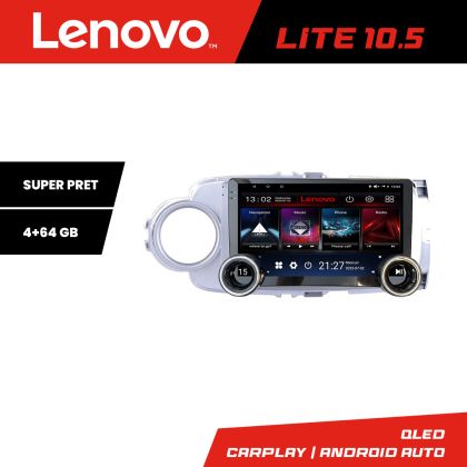 Navigáció Toyota Yaris 2010-2018 Lenovo 8 magos 4+64 10.5 hüvelykes Incell 1K android Wifi 5Ghz gps internet