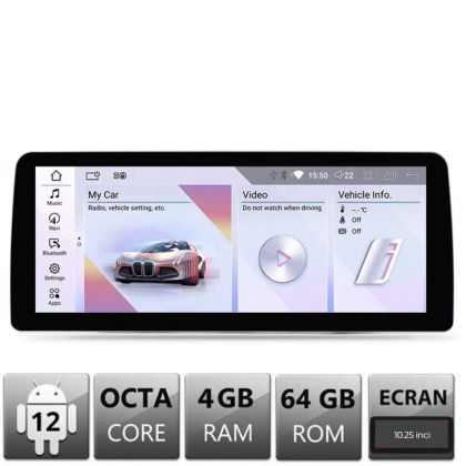 Navigatie dedicata Edotec BMW Seria 6 F06 masini cu NBT Android ecran 10.25" 4+64 4G BT
