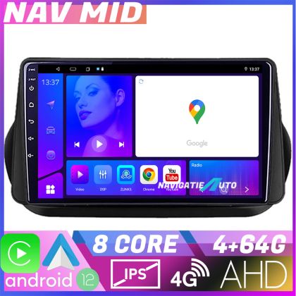 Navigáció Peugeot Bipper, Citroen Nemo, Fiat Qubo 2008-2017 nyolcmagos EDOTEC-LITE Android képernyő 720P nyolcmagos 4+64 Carplay Android auto v2