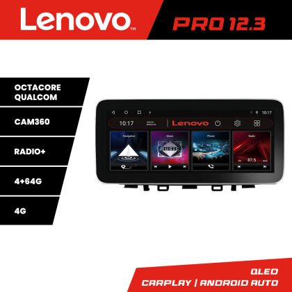 Navigáció Kia Stonic 2016-2020 Lenovo PRO 4+64 12.3 hüvelykes qled android 4G DSP gps internet Kit-Stonic