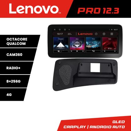 Navigatie Volvo S80 2006-2011 Lenovo PRO 8+256 12.3 inch qled android 4G DSP gps internet  8Core