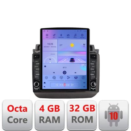 Navigáció VW Touareg 2011-2018 KIT-1142-type-a TESLA típusú képernyő 9.7" 8 magos 4+32 4G DSP Android Rádió Bluetooth Internet GPS WIFI