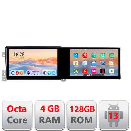 Navigáció Suzuki Grand Vitara Régi Kit-053 Edotec 2 képernyő 8 magos 4+128 21.6 hüvelykes Incell android Wifi 5Ghz gps internet