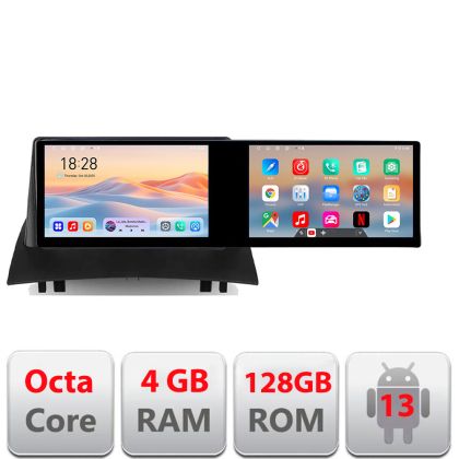 Navigáció Renault Megane 2 Kit-098 Edotec 2 képernyő 8 magos 4+128 21.6 hüvelykes Incell android Wifi 5Ghz gps internet