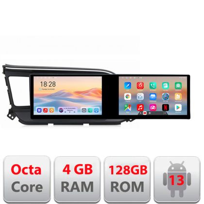 Navigáció Hyundai Elantra 2018- Kit-1581 Edotec 2 képernyő 8 magos 4+128 21.6 hüvelykes Incell android Wifi 5Ghz gps internet