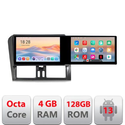 Dedikált navigáció Volvo XC60 Kit-272 Edotec 2 képernyő 8 magos 4+128 21,6 hüvelykes Incell Android Wifi 5Ghz GPS internet