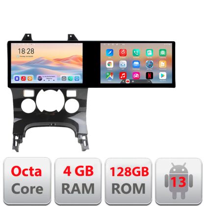 Navigáció Peugeot 3008 Kit-323 Edotec 2 képernyő 8 magos 4+128 21.6 hüvelykes Incell android Wifi 5Ghz gps internet