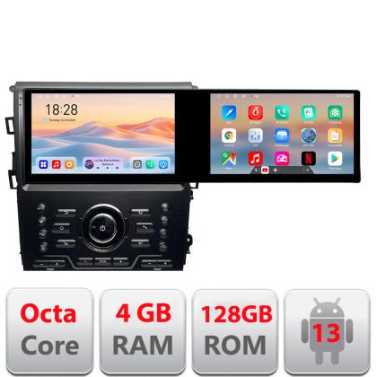 Navigáció Mondeo MK5 SYNC2 és SYNC 3 2015-2022 Edotec 8 magos 4+128 10.5 hüvelykes Incell 1K android Wifi 5Ghz gps internet