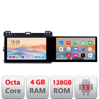 Navigáció Toyota Prado 2007- Edotec 8 magos 4+128 10.5 hüvelykes Incell 1K android Wifi 5Ghz gps internet