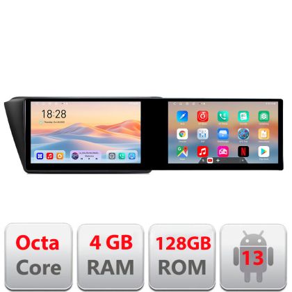 Navigáció Skoda Fabia 2015- Kit-541 Edotec 2 képernyő 8 magos 4+128 21.6 hüvelykes Incell android Wifi 5Ghz gps internet