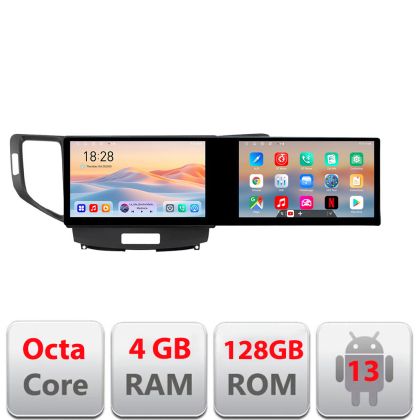 Navigáció Honda Accord 2008-2012 Kit-8951 Edotec 2 képernyő 8 magos 4+128 21.6 hüvelykes Incell android Wifi 5Ghz gps internet