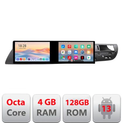 Navigáció Citroen C5 2008-2017 Kit-C5 Edotec 2 képernyő 8 magos 4+128 21.6 hüvelykes Incell android Wifi 5Ghz gps internet Co