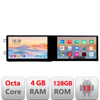 Dacia navigáció 2012 után Kit-Dacia Edotec 2 képernyő 8 magos 4+128 21,6 hüvelykes Incell android Wifi 5Ghz gps internet