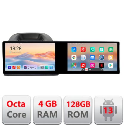 Navigáció Ford Ecosport 2017-2019 Edotec 2 képernyő 8 magos 4+128 21,6 hüvelykes Incell android Wifi 5Ghz gps internet KIT-ecosport2018