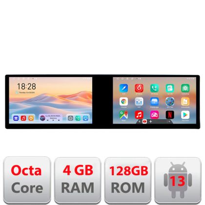 Navigáció Hyundai I40 Edotec 2 képernyő 8 magos 4+128 21.6 hüvelykes Incell android Wifi 5Ghz gps internet Kit-i40