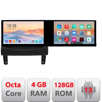 Navigáció Opel Meriva 2010-2017 Edotec 2 képernyő 8 magos 4+128 21.6 hüvelykes Incell android Wifi 5Ghz gps internet KIT-meriva