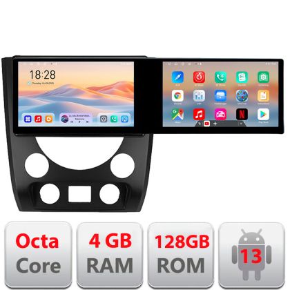 Navigáció Ssangyong Rexton 2013-2016 Edotec 2 képernyő 8 magos 4+128 21.6 hüvelykes Incell android Wifi 5Ghz gps internet C