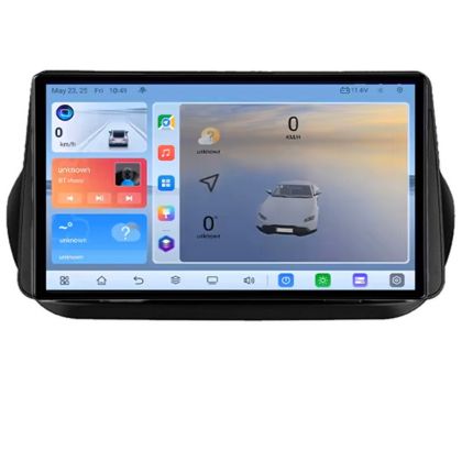 Navigáció Peugeot Bipper, Citroen Nemo, Fiat Qubo 2008-2017 Android képernyő Qled 2K Octa core 4+32 Kit-bipper+EDT-E410V3