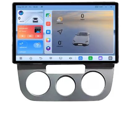 Navigáció VW Golf 5 2004-2010 manuális klíma Android Qled 2K képernyő Octa core 4+32 KIT-golf5-manuális+EDT-E410V3