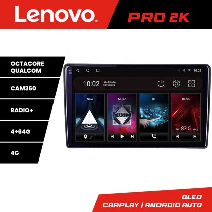 Navigáció Citroen C3 2022- Lenovo Qled 2K Octa Core 4+64 360 DSP Carplay android-auto gps PRO-2K-9-4+64