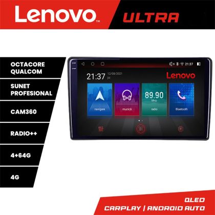 Navigáció Citroen C3 2022- Lenovo Qled 1K Octa Core 4+64 LTE 4G DSP Wifi 5Ghz HDMI android-auto carplay gps készlet-+ULTRA-9-4+64