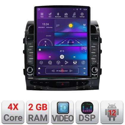 Toyota Land Cruiser V8 L200 navigáció 2009-2020 dedikált Android rádió gps internet négymagos 2+32 függőleges képernyő 9.7" kit-381-type-b+EDT-E708+kit-10-9