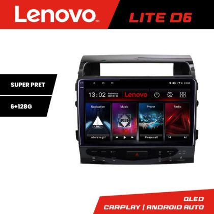 Navigáció Toyota Land Cruiser V8 L200 2009-2020 Lenovo QLED Octa core 6+128 DSP Wifi 5Ghz Android rádió gps internet készlet-381-type-b+LITE-10-6+128