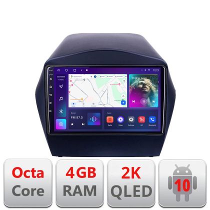 Navigatie HHyundai IX35 C-361 Android Octa Core Ecran 2K QLED GPS 4G 4+32GB 360 KIT-361+EDT-E409-2K