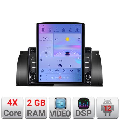 Navigatie BMW E39 si E53 K-082 ecran tip TESLA 9.7" cu Android Radio Bluetooth Internet GPS WIFI 2+32 DSP Quad Core