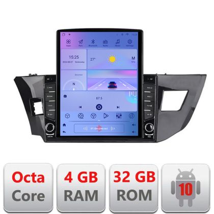 Navigatie Toyota Corolla 2013-2017 H-470 ecran tip TESLA 9.7" cu Android Radio Bluetooth Internet GPS WIFI 4+32GB DSP