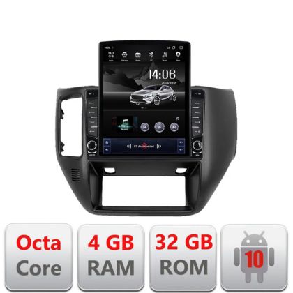 Navigatie Nissan Patrol Android radio gps internet Octa Core 4+64GB 9.7" tip Tesla LTE Kit-patrol+EDT-E709