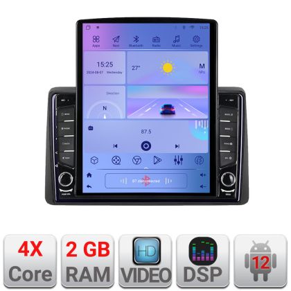 Navigatie Dacia Duster 2023- Android radio gps internet quad core 2+32 ecran vertical 9.7" KIT-duster2023+EDT-E708