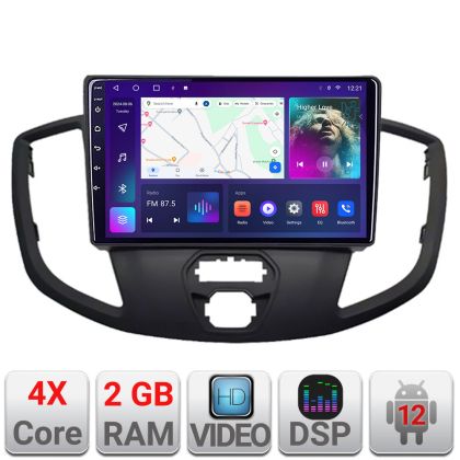 Navigatie Ford Transit V363 2015-2021 Android radio gps internet 2+32 Kit-custom+EDT-E209V2