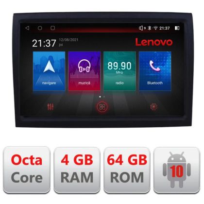 Navigatie Fiat Ducato 2006- E-DUCATO Octa Core cu Android Radio Bluetooth Internet GPS WIFI DSP 4+64GB 4G