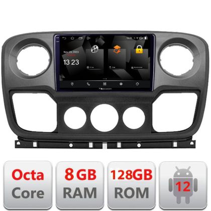 Navigatie Opel Movano, Renault Master 2010-2021Android Octa Core Qualcomm 2K Qled 8+128 DTS DSP 360 4G Optical