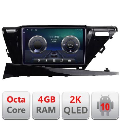 Navigatie Toyota Camry 2017-2021 V1 Android Octa Core Ecran 2K QLED GPS 4G 4+32GB 360 kit-camry-2018+EDT-E410-2K