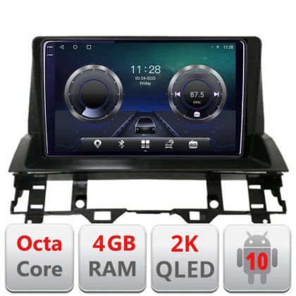 Navigatie Mazda 6 2004-2008 C-MZD6 Android Octa Core Ecran 2K QLED GPS 4G 4+32GB 360 KIT-mzd6+EDT-E410-2K