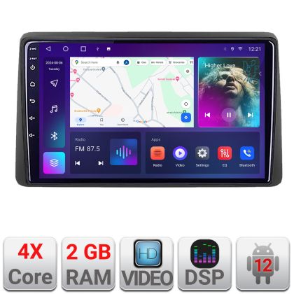 Navigatie Dacia Duster 2023- Android radio gps internet 2+32 KIT-duster2023+EDT-E209