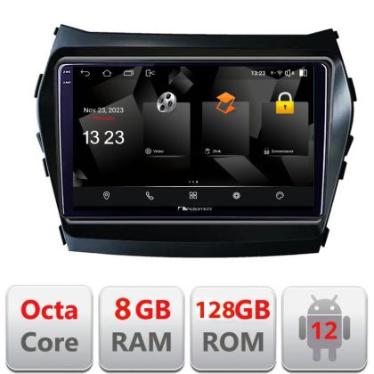 Navigatie HHyundai Santa Fe IX45 2012-2017 5960Pro-209 Android Octa Core Qualcomm 2K Qled 8+128 DTS DSP 360 4G Optical