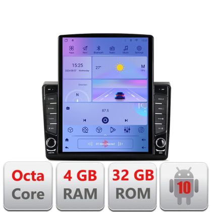 Navigatie Fiat BRAVO 2007-2014 G-BRAVO ecran tip TESLA 9.7" cu Android Radio Bluetooth Internet GPS WIFI 4+32GB DSP 4G