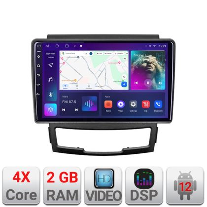 Navigatie Ssangyong Korando 2011-2013 A-159  2+32 GB Android Waze USB Navigatie Internet Youtube Radio