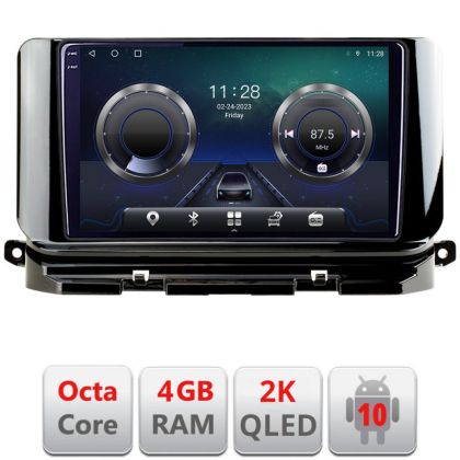 Navigatie Skoda Octavia 4 2020-2024 Android ecran Qled 2K Octa core 4+32 KIT-octavia4+EDT-E410-2K