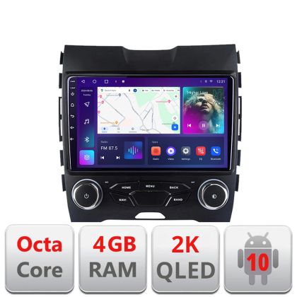 Navigatie Ford Edge 2015-2021 midline Android Octa Core Ecran 2K QLED GPS 4G 4+32GB 360 kit-edge-mid+EDT-E409-2K