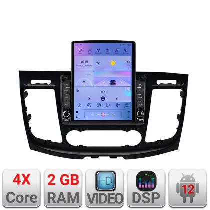 Navigatie Ford Transit 2019- varianta cu ecran de fabrica Android radio gps internet quad core 2+32 ecran vertical 9.7" Kit-transit-2019-b+EDT-E708