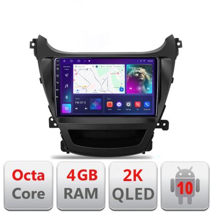 Navigatie HHyundai Elantra 2013-2015 C-359 Android Octa Core Ecran 2K QLED GPS 4G 4+32GB 360 KIT-359+EDT-E409-2K