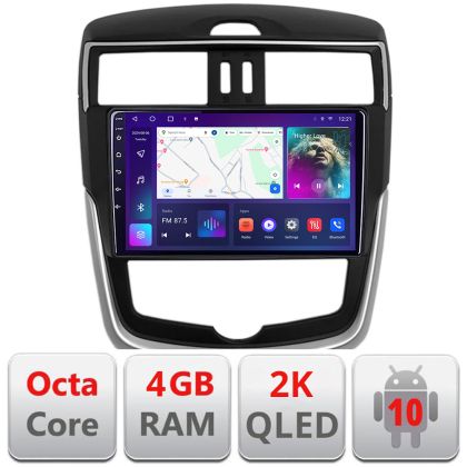 Navigatie Nissan Pulsar 2014-2018 Android ecran Qled 2K Octa core 4+32 KIT-pulsar+EDT-E409-2K