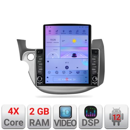 Navigatie Honda Fit 2008-2013 Android radio gps internet quad core 2+32 ecran vertical 9.7" Kit-fit-08+EDT-E708